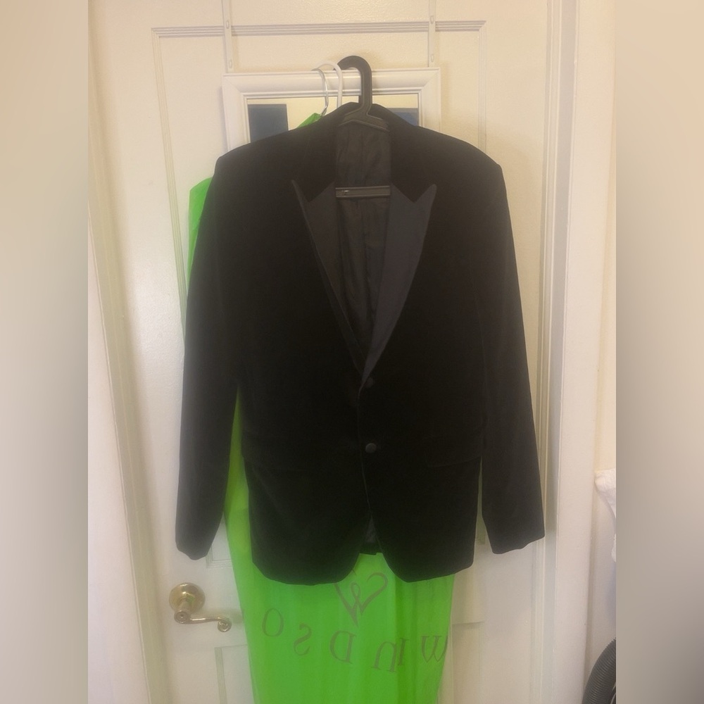 Classic Mens Versace Collection Black Velour